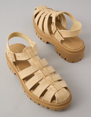 Женские сандалии American Eagle AE Raffia Fisherman Lug Sandal — фото 3