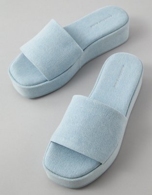 AE Denim Flatform Sandal