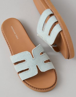 AE Denim Slide Sandal