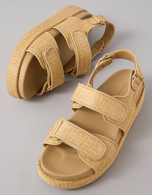 AE Flatform Velcro Slingback Sandal