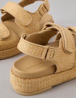 AE Flatform Velcro Slingback Sandal