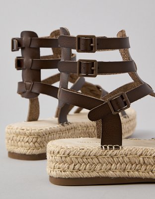 AE Flatform Gladiator Espadrille Sandal