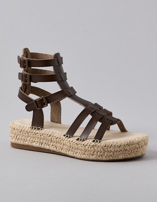 AE Flatform Gladiator Espadrille Sandal