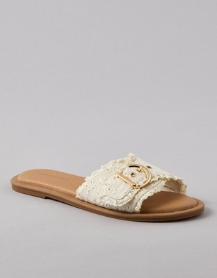 AE Eyelet Buckle Slide Sandal