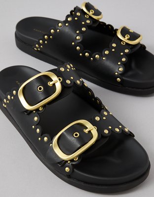 AE Studded Double Buckle Sandal