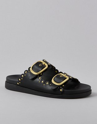 AE Studded Double Buckle Sandal