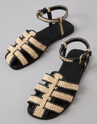 AE Raffia Fisherman Sandal
