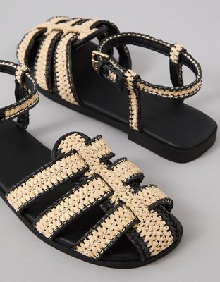 AE Raffia Fisherman Sandal