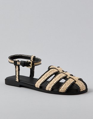 AE Raffia Fisherman Sandal