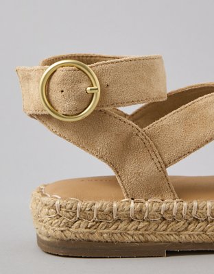 Espadrilles American Eagle Taille 12 Femme - Modèle Wedge, Couleur Violet/or, Neuves Sans Emballage