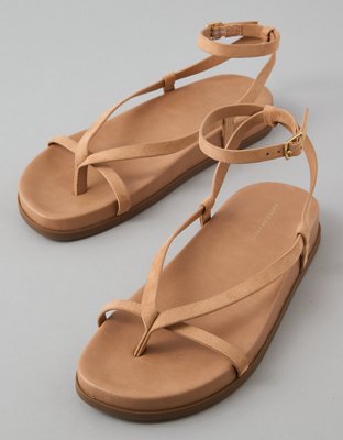 Женские сандалии American Eagle AE Skinny Strap Sandal, цвет: Пудровый — фото 2