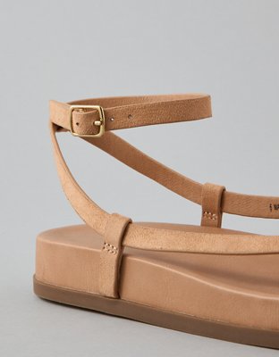Женские сандалии American Eagle AE Skinny Strap Sandal, цвет: Пудровый — фото 4