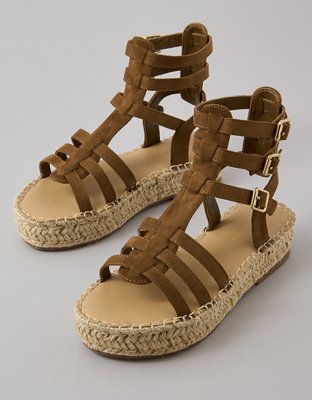 Espadrille à lanières entrelacées AE