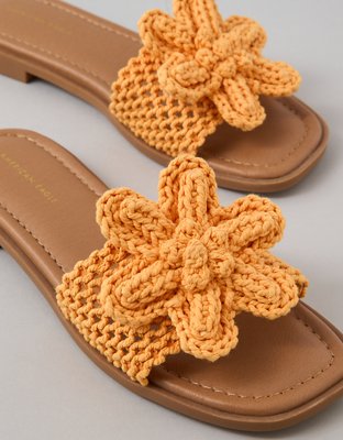 AE Crochet Flower Sandal | American Eagle