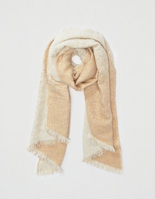 Image of AE Cozy Ombre Scarf Women's Oatmeal Heather One Size