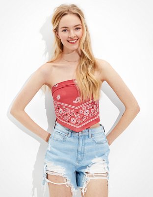 AE Printed Bandana Top