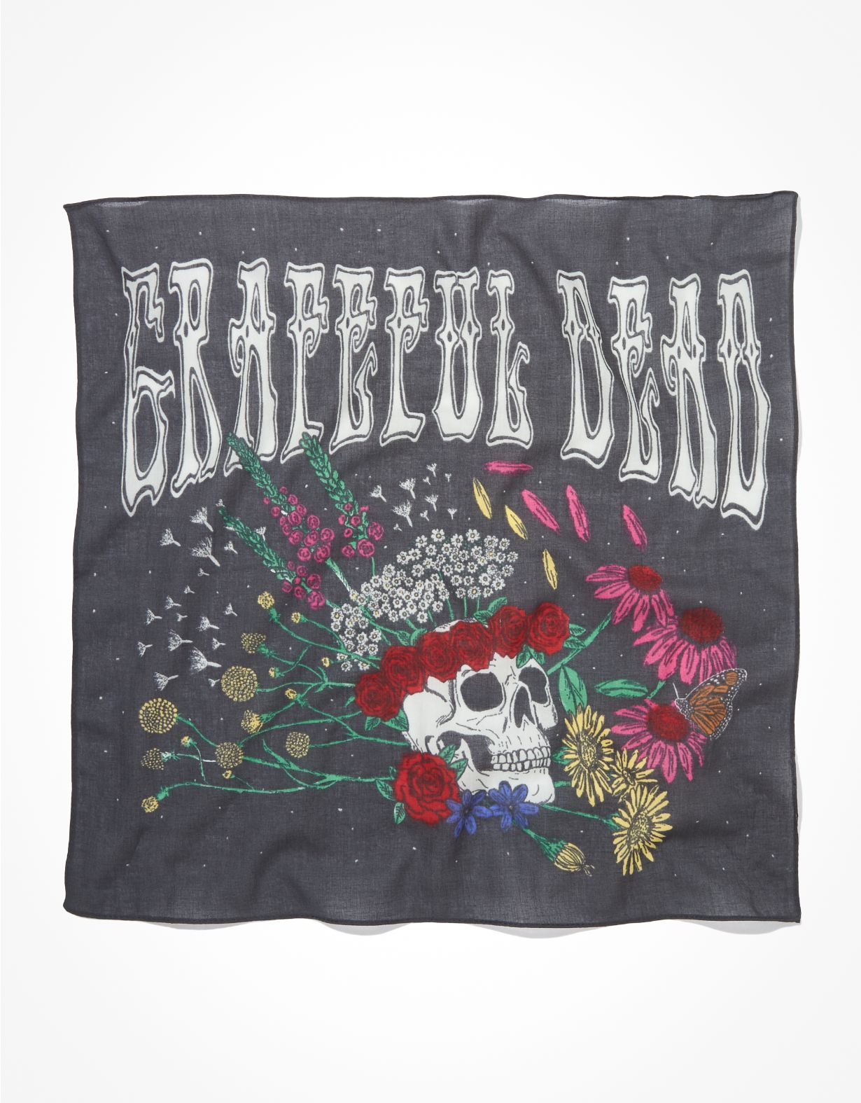 AE Grateful Dead Floral Skull Bandana