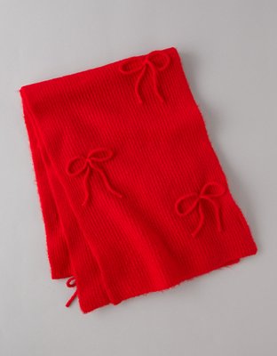 AE Knit Bow Scarf