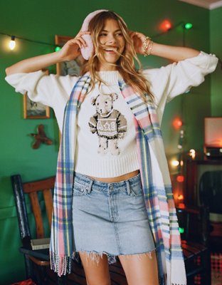 AE Tartan Plaid Scarf