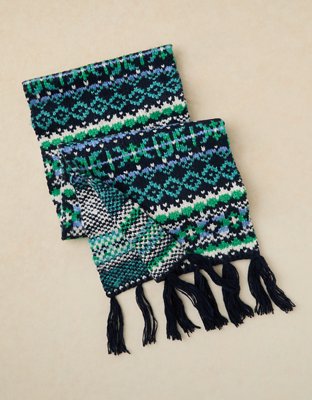 AE Fair Isle Knit Scarf