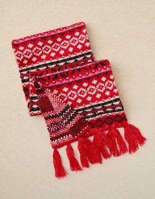 AE Fair Isle Knit Scarf