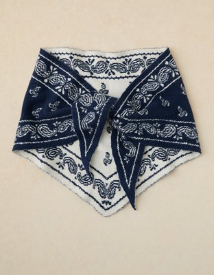 AE Knit Triangle Bandana Scarf