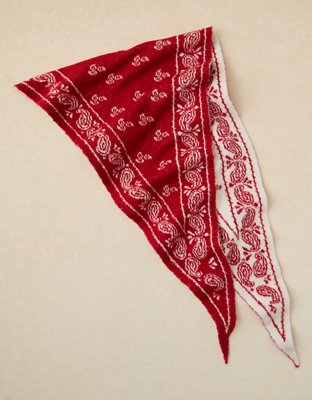 AE Knit Triangle Bandana Scarf