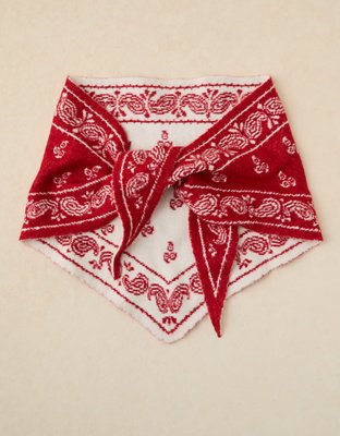 AE Knit Triangle Bandana Scarf