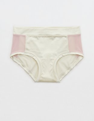 Aerie x Emily + Meritt Shine Mesh Mid Rise Underwear