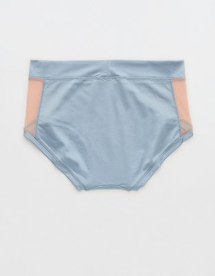 Aerie x Emily + Meritt Shine Mesh Mid Rise Underwear