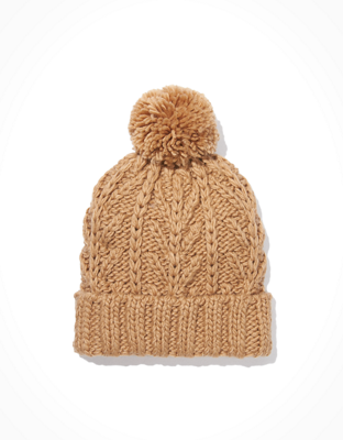 AE Cable Pom Beanie