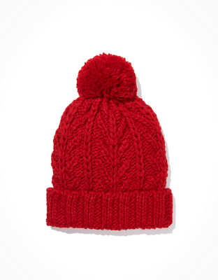 AE Cable Pom Beanie
