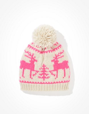 Женские шапки American Eagle AE Knit Deer Fairisle Beanie — фото 3