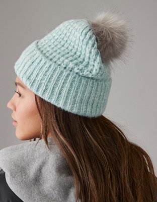 GlueG Rhinestone Knit Pom Hat - Equiline America