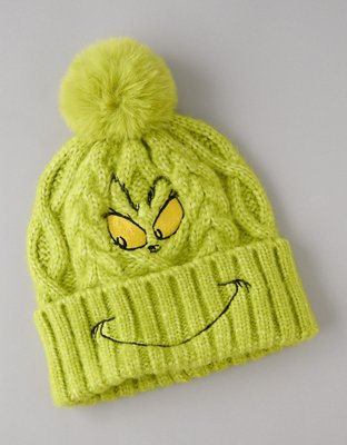 AE Grinch Cable-Knit Beanie