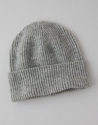 aeae ビーニー　グレー AE Cozy Ribbed Beanie | American Eagle