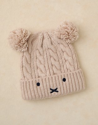 AE Miffy Cableknit Pom Beanie