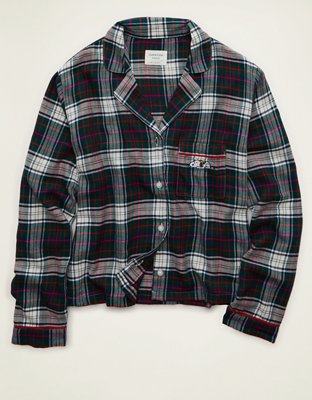 AE Slow Morning Flannel PJ Top
