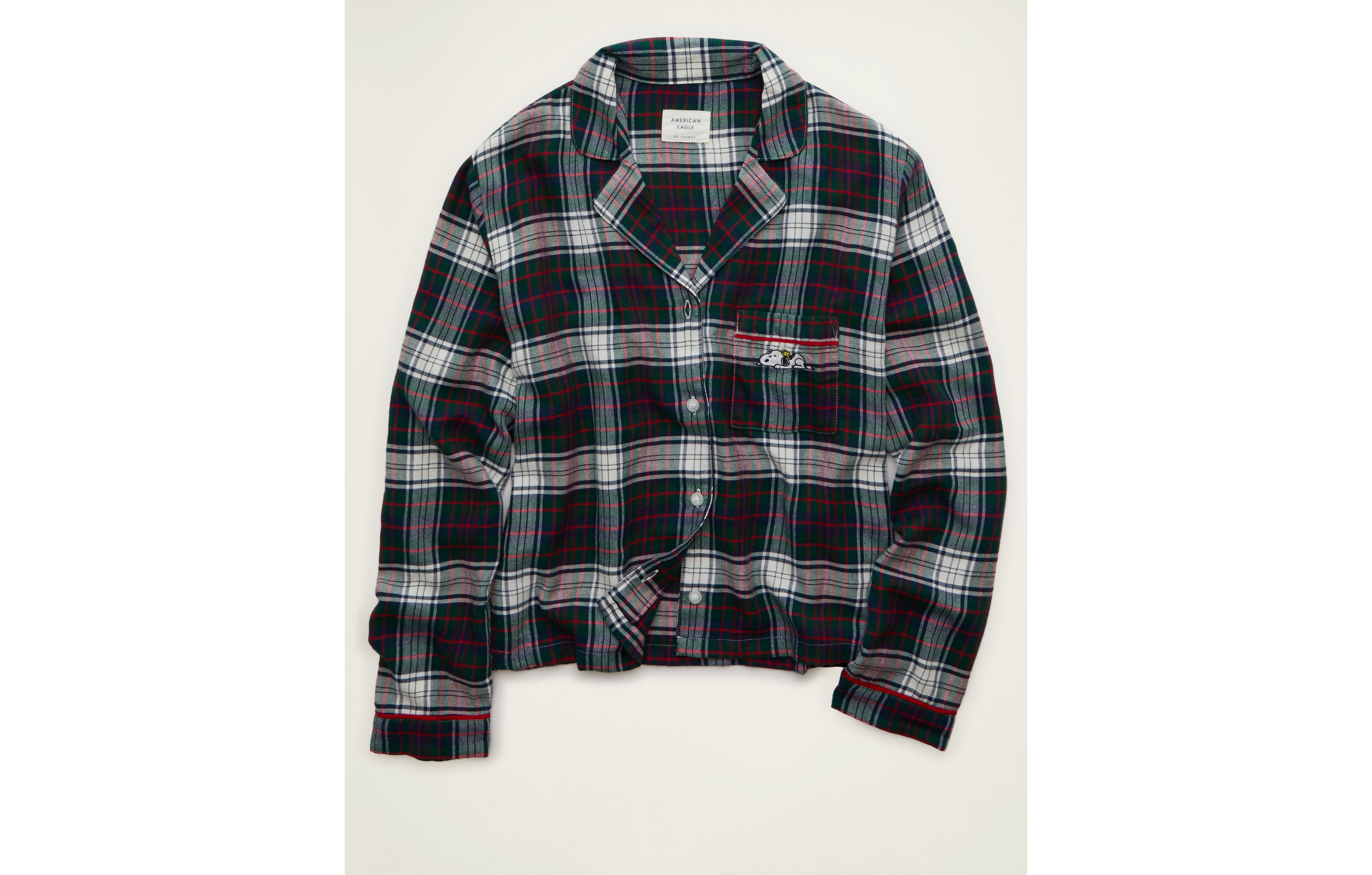 AE Slow Morning Flannel PJ Top
