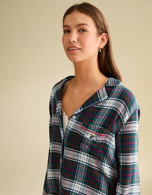 AE Slow Morning Flannel PJ Top
