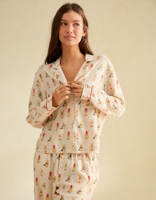 AE Slow Morning Flannel Long-Sleeve PJ Top