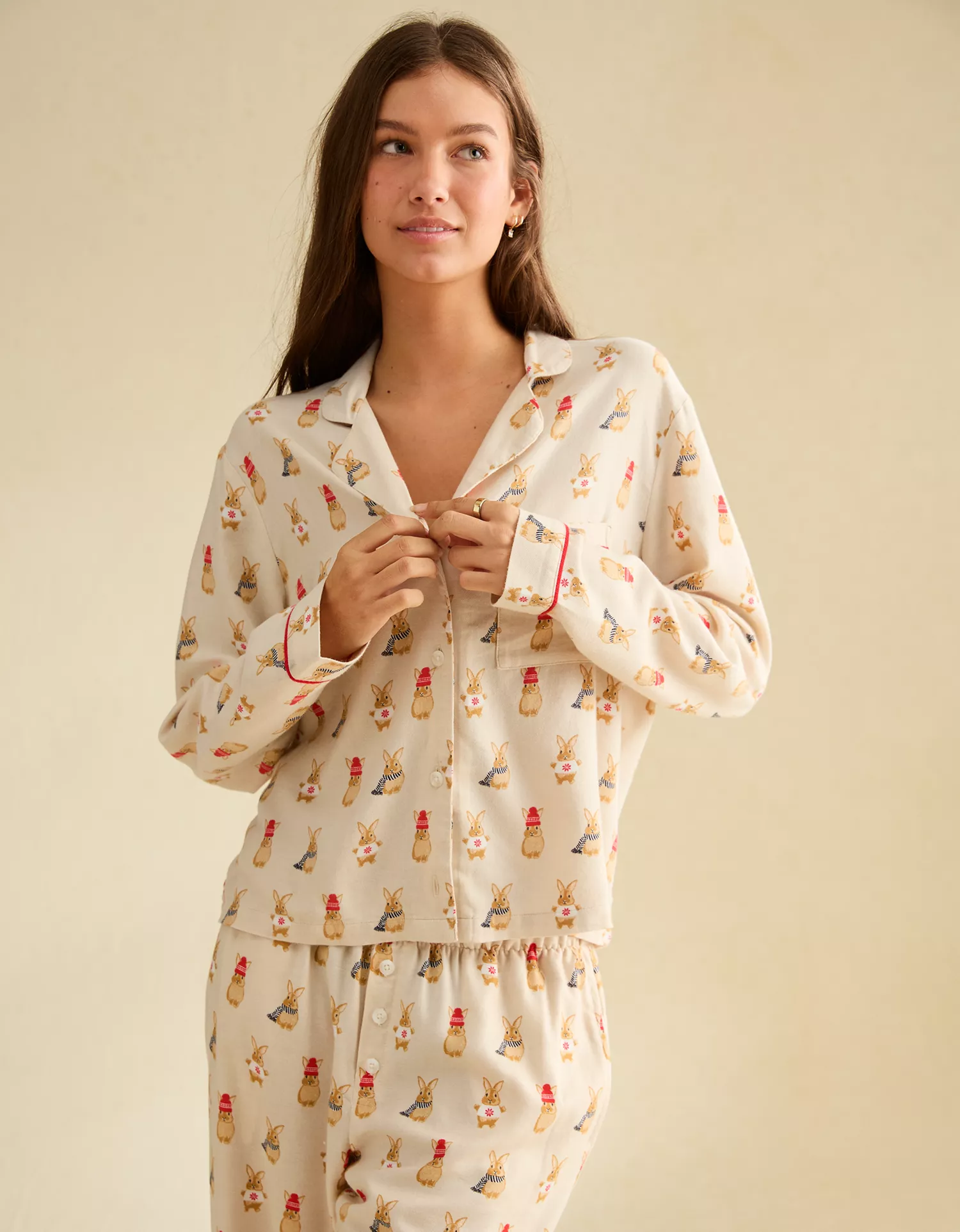 AE Slow Morning Flannel Long-Sleeve PJ Top