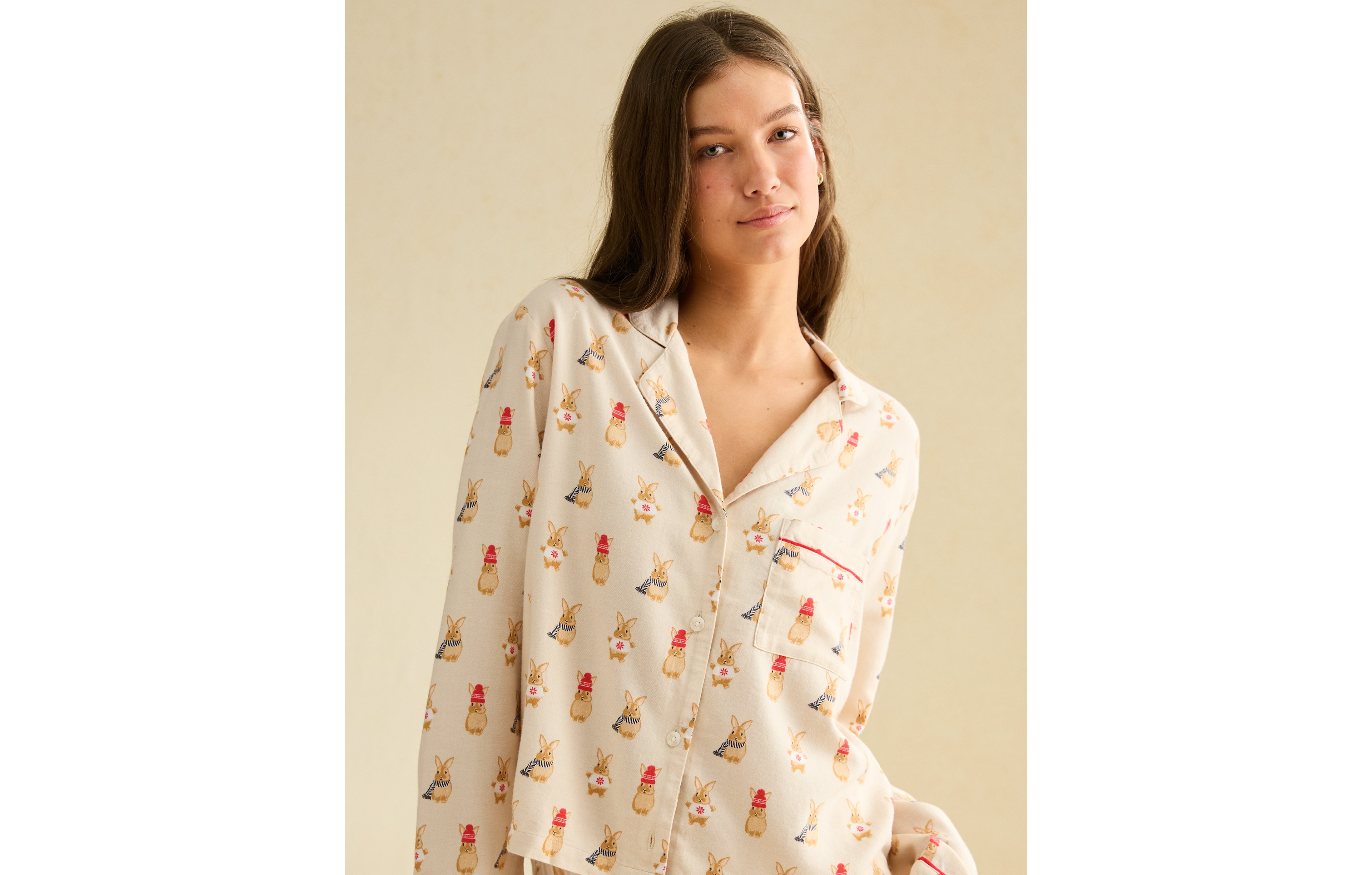 AE Slow Morning Flannel Long-Sleeve PJ Top