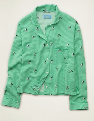 AE Slow Morning Flannel Long-Sleeve PJ Top