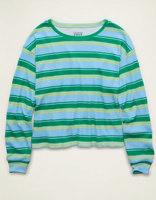 AE Luxe Plush Waffle Long Sleeve Top