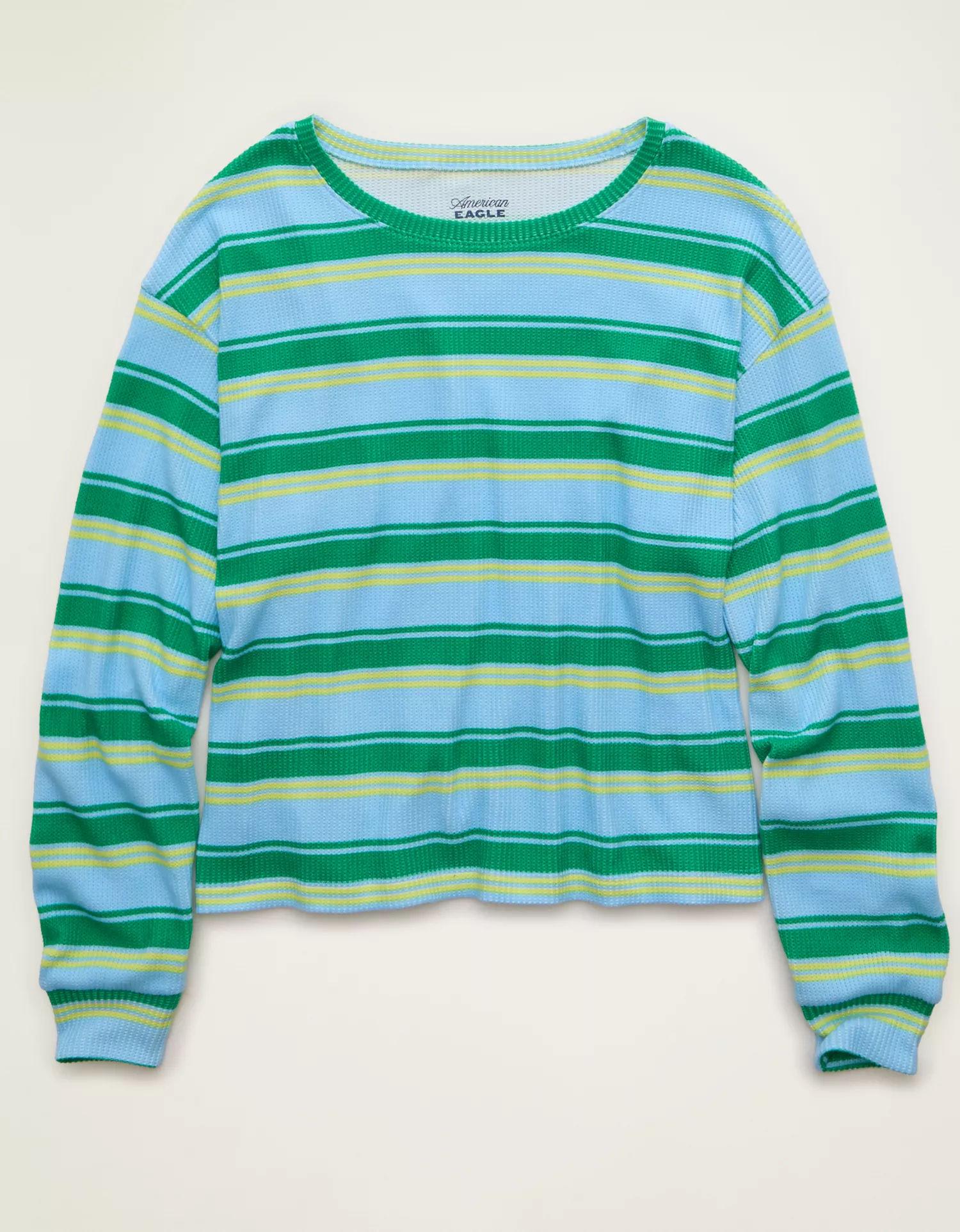 AE Luxe Plush Waffle Long Sleeve Top - thumbnail 9