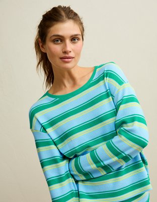 AE Luxe Plush Waffle Long Sleeve Top