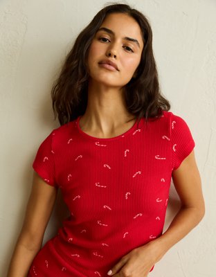 AE Luxe Plush Waffle Baby Tee
