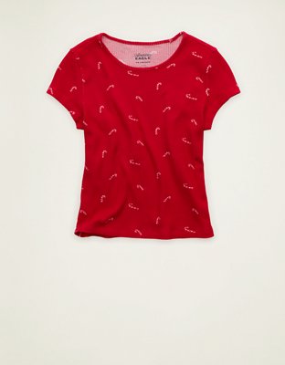 AE Luxe Plush Waffle Baby Tee