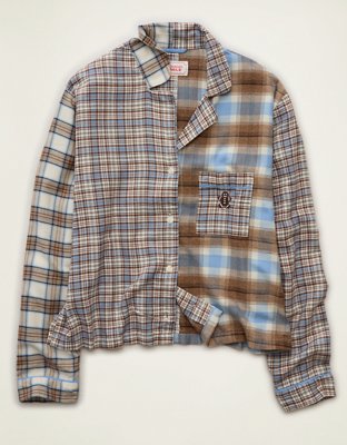 AE Slow Morning Flannel Long-Sleeve PJ Top